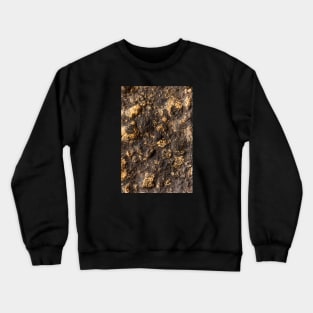 Black & Gold Volcanic Surface Crewneck Sweatshirt